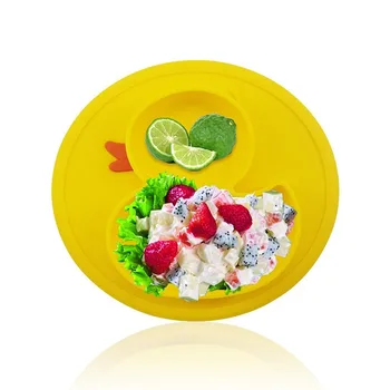 Copilul Placa de Feluri de mâncare de Rață Masă Mat Silicon platos Aspirație Tava Antialunecare Mini Saltea Copii Copii Masa de Fructe de Hrănire pratos