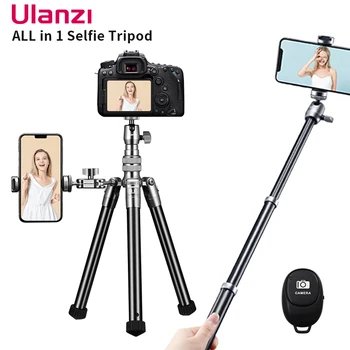 Ulanzi SK-04 Extensibila Wireless Trepied, Monopied Selfie Rece Pantof suport pentru Telefon Suportul pentru Microfon LED 1/4 Șurub
