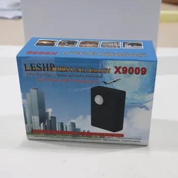 X9009 Mini Echipamente și Lumină Greutate Durabil Infrarosu GSM MMS si Apel de Alarmă Quad Band Senzor cu Camera Microfon Tracker Ridicata