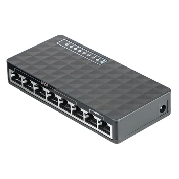 10/100 Mbps, 8 Porturi Poe Lan Ethernet Desktop Switch De Rețea Hub Adaptor(Ue Plug)