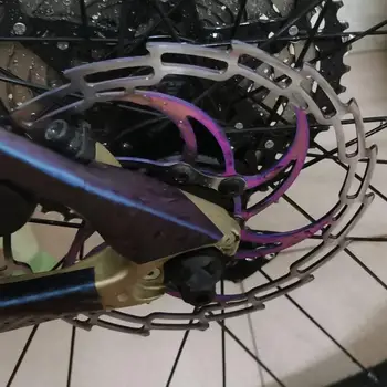 Culoare MTB biciclete de frână disc de răcire și rotoare flotante 140/160/180/203MM hidraulice pe disc de frână pad de răcire a rotorului piese de bicicletă