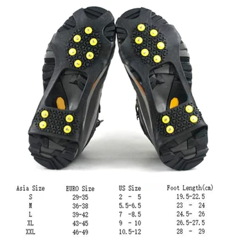 De Vânzare la cald 10 Prezoane de Pantofi Spike Unisex Alpinism de Iarna Anti-Alunecare pantofi de Zăpadă Peste Pantofi Acoperă Înaltă Calitate Crampon Picătură de Transport maritim