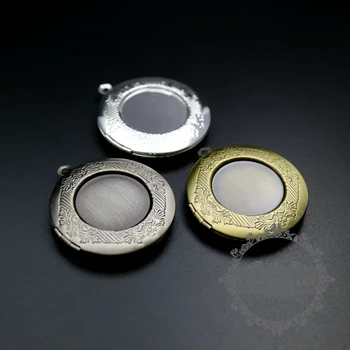 20mm rama stil vintage din alama bronz,argint,argint antichizat 32mm flori rotund foto medalion baza pandantiv charm consumabile 1111057
