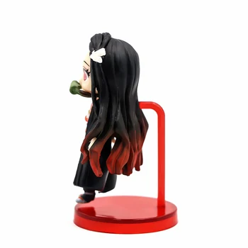 2 buc/set Q. ver Kimetsu nu Yaiba Nezuko Tanjirou PVC Figura de Acțiune Anime Demon Slayer Figurine Jucarii