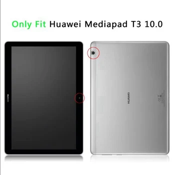 Desene animate 3D de Caz Pentru Huawei MediaPad T3 10 AGS-L09 AGS-L03 9.6 inch Tablet magnetic Smart din Piele PU stand geantă de mână de Coperta+Folie