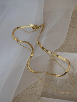 Atemporal Întreb Titan Stratificat Deschidă Lanțuri De Șarpe Cravată Colier Pentru Femei Bijuterii Din Oțel Inoxidabil Boho Designer De Top Uri Noi 7023