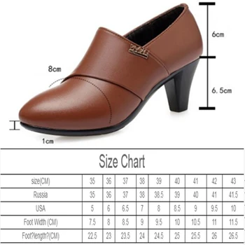 AIYUQI 2020 Pantofi de Moda Femei Toamna Noua Piele naturala de sex Feminin Pantofi Office, Pantofi cu Toc inalt Pentru Femei