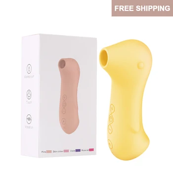 Suge vibratorul pentru femei desene animate silicon g-spot Stimulator clitoris 10-frecvența pulsului Biberon fraier Adult Jucarii Sexuale Pentru Femei