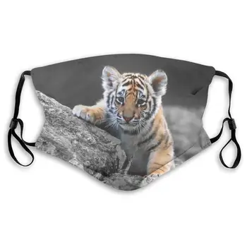 Baby Tigers Lavabile Refolosibile Masca Anti Praf De Jumatate Fata De Gura, Masca Pentru Copii, Adolescenti, Femei Cu Reglabil Ureche Bucle