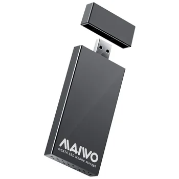 MAIWO 5Gbps USB 3.0 la mSATA SSD Extern Cazul Aliaj de Aluminiu Mobil Portabil Solid state Drive Suport Cutie 30x30mm 51x30mm SSD
