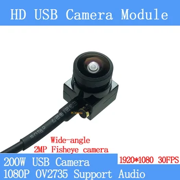 2MP cu unghi Larg de pește cu ochi camera Full Hd de 1080P cu 30FPS Înaltă Viteză, Mini CCTV Linux OTG UVC USB aparat de Fotografiat Module for Android Windows