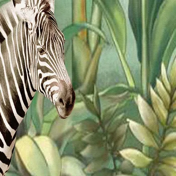 Personalizate pictura Murala de Perete de Hârtie 3D Pictate manual Tropicală Plante, Frunze, Flori Și Păsări imagini de Fundal de Animale Cameră de zi cu TV Murală
