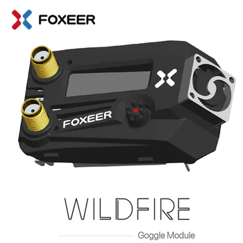 Foxeer Wildfire 5.8 GHz 72CH Dual Receptor Ecran OLED Suport OSD Firmware Update 5-16V pentru Fatshark Ochelari FPV DIY Piese