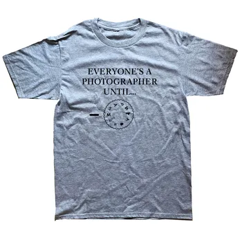 Toată lumea e Un Fotograf Până Tricou Unic Mens T-Shirt Bumbac