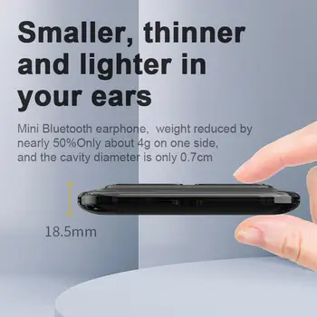 Setul cu Cască Bluetooth XG49 Gol Ultrathin TWS Bluetooth 5.0 Wireless In-ear Sport Căști setul cu Cască