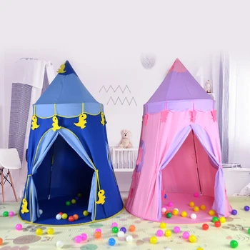 Portabil Cort pentru Copii Casa Roz Princess Castle Pentru a Juca Corturi de Joc Fata de Cort Copii Casa în aer liber, de Interior Jucarii Pentru Baieti