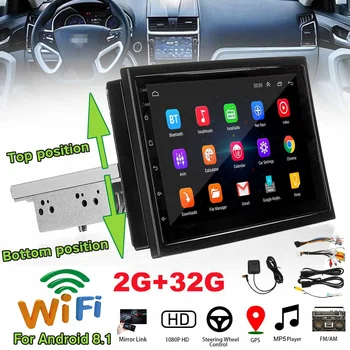 7 inch Radio Auto 1 Din Radio Auto bluetooth Wifi Player Auto de Navigare All-in-One Mașină Android 8.1 32G Memorie Radio Auto Oglinda