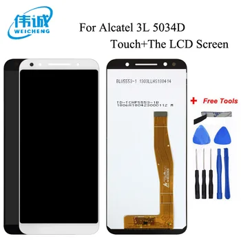 WEICHENG Pentru Alcatel 3L OT5034 5034 5034D Display LCD Digitizer Touch Panel Ecran de Asamblare +Instrumente Gratuite