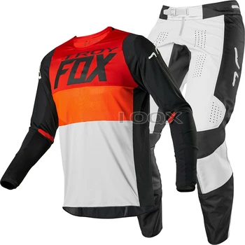 Troy Fox MX Bann Motocross Costum Combo MTB Downhill Motociclete de Munte, Off-road Jersey Pantaloni DH ATV Dirt Bike Seturi