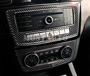 Pentru Benz GLE W166 /Coupe C292 Fibra de Carbon Consola CD & AC Capacul Panoului-2018 2 buc Accesorii Auto Interioare Auto Decor