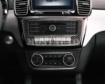 Pentru Benz GLE W166 /Coupe C292 Fibra de Carbon Consola CD & AC Capacul Panoului-2018 2 buc Accesorii Auto Interioare Auto Decor