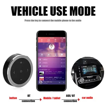 Universal Auto Volan Wireless Bluetooth de la Distanță sistemul de Navigație Radio, DVD Remote Control Butoane de Declanșare iPhone Android