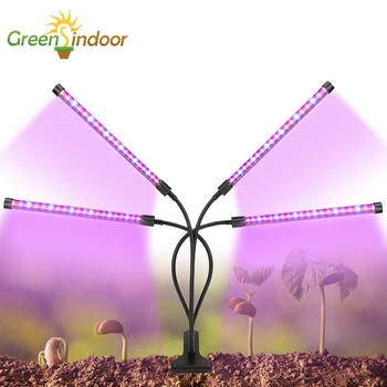 Phytolamp Pentru Plante Full Spectrum Led-Uri Cresc Light Fito Lampa Pentru Plante De Interior, Flori Răsaduri În Creștere Cu Timer Și Reglare A Intensității Luminoase