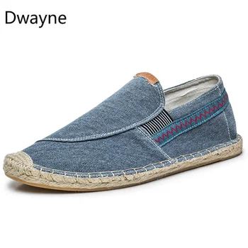 Dwayne Mens Casual Vintage Mocasini Plat Cânepă Jos Pescari pantofi de Conducere Pantofi Moi Plajă Vacanță de Navigatie Boem Marimea 38-44