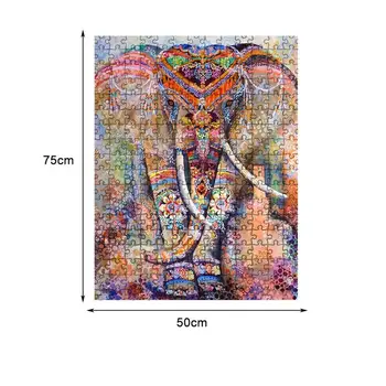 1000 Piese Puzzle Jucarii Educative Mandala Adulți Ziua Puzzle Pentru Copii de Învățământ Elefant Jucarie Cadou Int R0O5