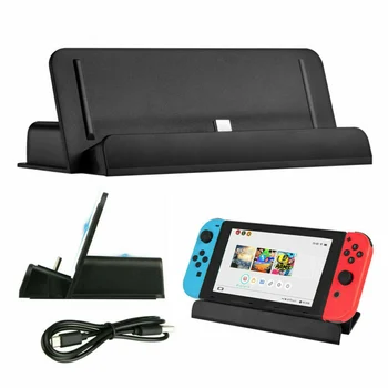 Pentru Nintendo Comutator Portabil de Încărcare de Bază de Tip C Gamepad Consola Incarcator Suport Suport Suport Cu Cablu USB