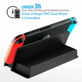Pentru Nintendo Comutator Portabil de Încărcare de Bază de Tip C Gamepad Consola Incarcator Suport Suport Suport Cu Cablu USB