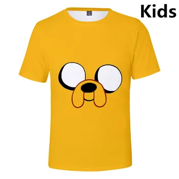 3 la 13 ani copii t shirt Timp de Aventura Finn Si Jake Câine Față tricou baieti fata de moda desene animate tricouri Copii haine