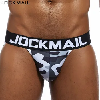 JOCKMAIL Brand Camuflaj Barbati curea din poliester confortabil Sexy bărbați scurtă Bikini tanga hombre G-string Tanga Gay lenjerie