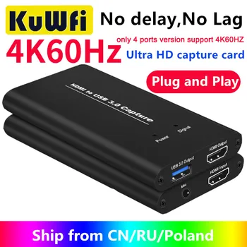 KuWFi Captura Video 4K USB3.0 pentru Card de Captura Video USB Dongle Joc de Streaming Live Stream Broadcast cu MICinput
