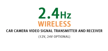 DC 12V auto Universal wireless 2.4 G retrovizoare reverse camera video semnal emițător receptor