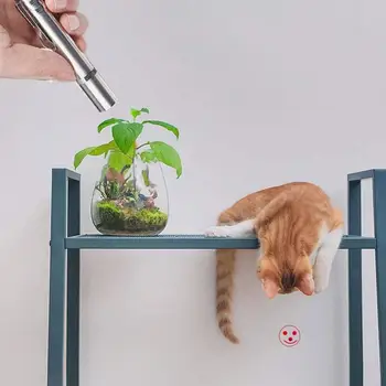 Portabil Creative Amuzant Animal de casă Pisică Jucărie Instrument de Formare Pisica CONDUS Pointer Pix Jucărie Interactiv Cu Luminoase 5 Schimbătoare Modele