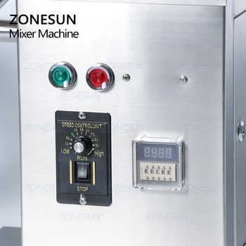 ZONESUN ZX-V2 Mici Pulbere Mașină de Amestecare Inoxidabil Pulbere Uscată Materiale Granulare Fine Particule Reglabil Pastile Capsule Bomboane