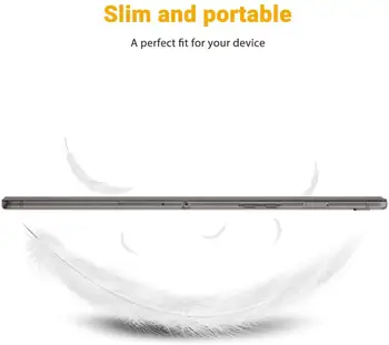 EasyAcc Caz Acoperire pentru Samsung Galaxy Tab S5e 10.5 Ultra Subțire Inteligent Flexibil TPU Acoperire cu SleepAlarm Funcția Samsung Negru