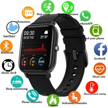 În 2020, Noul P8 Ecran Color Ceas Inteligent Bărbați Femei Full Touch de Fitness Tracker Tensiunii Arteriale Ceas Inteligent Femei Smartwatch pentru Xiaomi