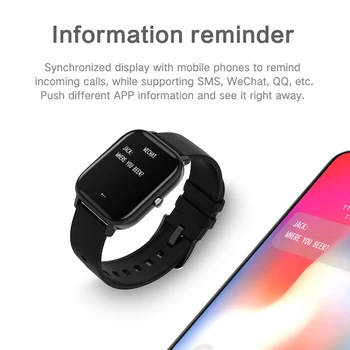 În 2020, Noul P8 Ecran Color Ceas Inteligent Bărbați Femei Full Touch de Fitness Tracker Tensiunii Arteriale Ceas Inteligent Femei Smartwatch pentru Xiaomi