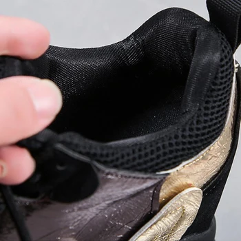 Femei Pantofi Pene Platforma Adidasi de Aur Femeie 10cm inaltime Pantofi Casual Moda Indesata Sneaker de Lux Designeri 2021 Primăvară