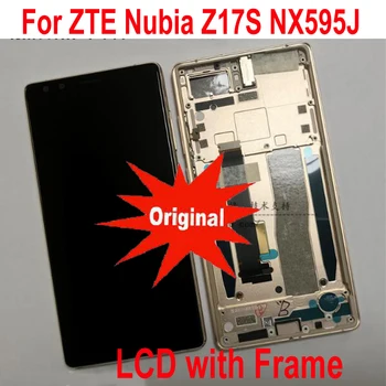 Original de Lucru Sticlă Display LCD Touch Panel Screen Digitizer Asamblare cu cadru Pentru ZTE Nubia Z17S NX595J Senzorul de Telefon