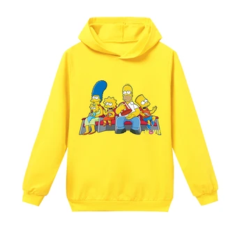 2020 Noua Moda Haine Pentru Copii Amuzant Homer Simpson Pentru Copii Imprimat Cu Maneci Lungi Baby Hanorace Bluze Băieți Bluze Fete De Îmbrăcăminte