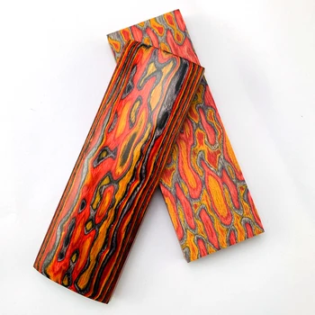3D din lemn de culoare mâner cuțit material arcul și săgeata mâner din lemn material 12x4x0.8 cm - 2 buc