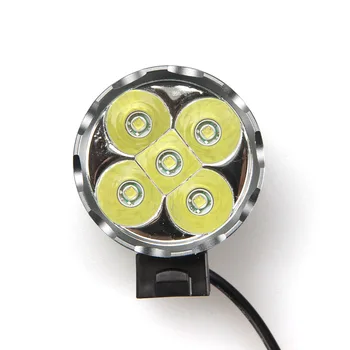 10000LM 5X XML T6 LED-uri Față Biciclete Bicicleta Lumina Farurilor Lampa cu lumina Coada+16000mAh Bateria Set