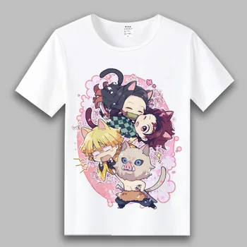Nou Demon Slayer Boys T-shirt de Vânzare Fierbinte Anime Kimetsu nu Yaiba Print T-shirt Fete Haine de Desene animate T-shirt 3-9Y Haine pentru Copii