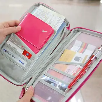 Coreea de Călătorie Carte de Pașaport Organizator Geantă ID-ul de Credit Card Bancar Titular Bărbați Femei de Afaceri Portofel Geanta Notă Titularul de Papetărie