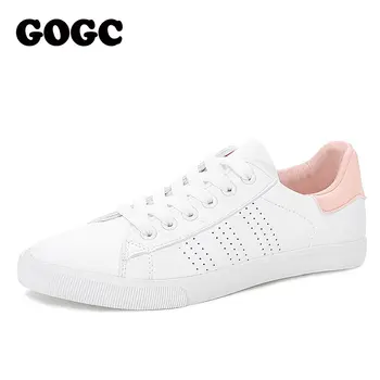 GOGC Alb Adidasi Femei Vulcanizat Pantofi 2021Spring Femei Adidași Pantofi Plat pentru Femei slipony Adidasi Femei Pantofi Casual G788