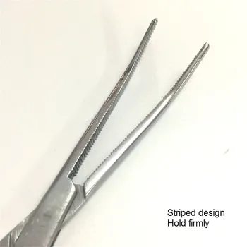 Hemostatic Forceps Cap Curbat 24 cm din Oțel Inoxidabil Clește Medicale Chirurgicale Forceps Laborator Clește de Tăiere Transport Gratuit