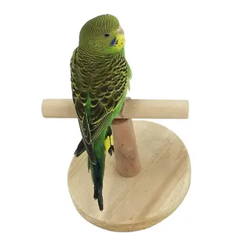 Pasăre Masă De Lemn Papagal Biban Sta Exercițiu De Antrenament De Picioare Cu Gheare De Slefuire Musca Mestecați Jucării